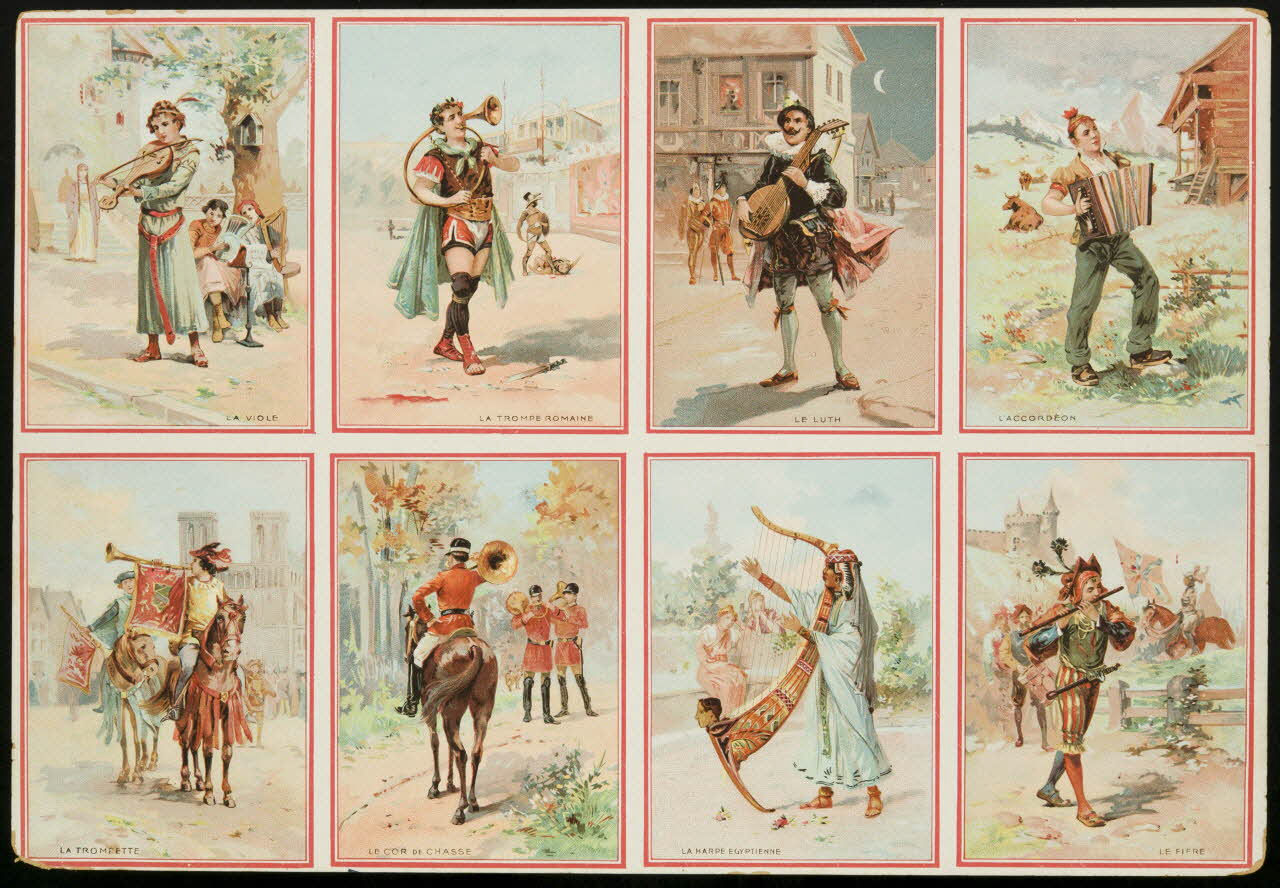 planche de cartes réclame chromo 1996.40.1957.1 Photo