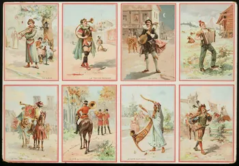 planche de cartes réclame chromo 1996.40.1957.1 Photo