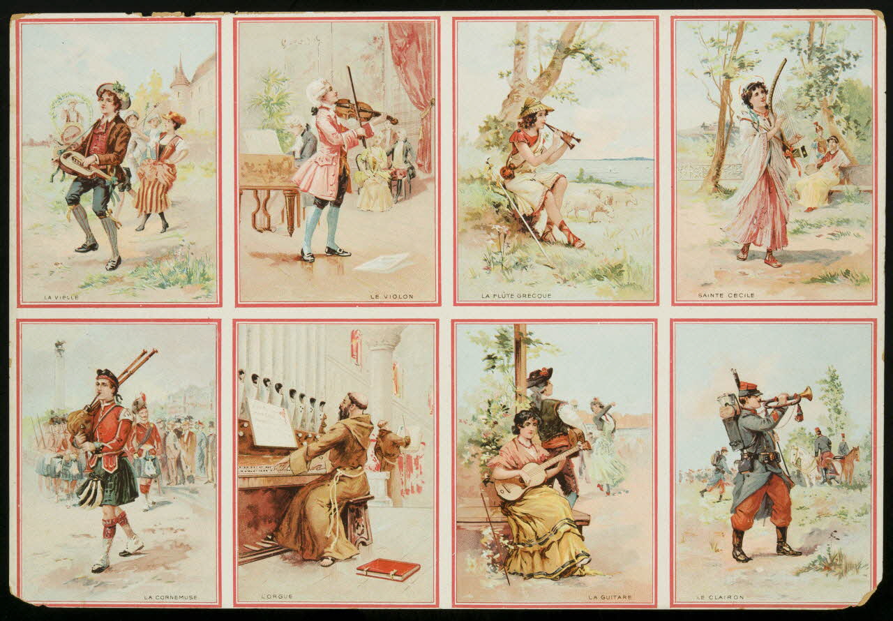 planche de cartes réclame chromo 1996.40.1957.2 Photo