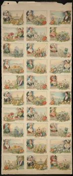 planche de cartes réclame chromo 1996.40.2006.1  Photo