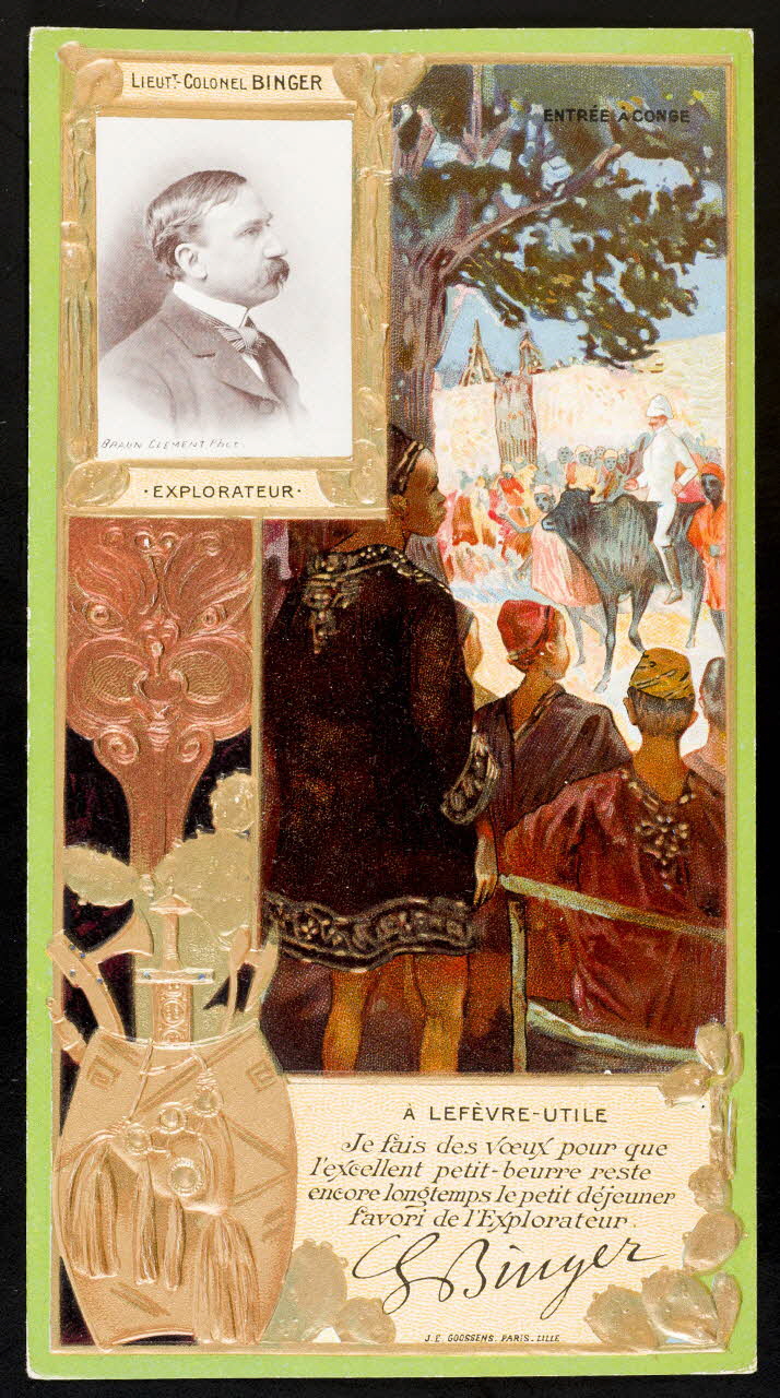 estampe LIEUT.-COLONEL BINGER  EXPLORATEUR  ENTREE A CONGE 1996.40.2020.30 Photo
