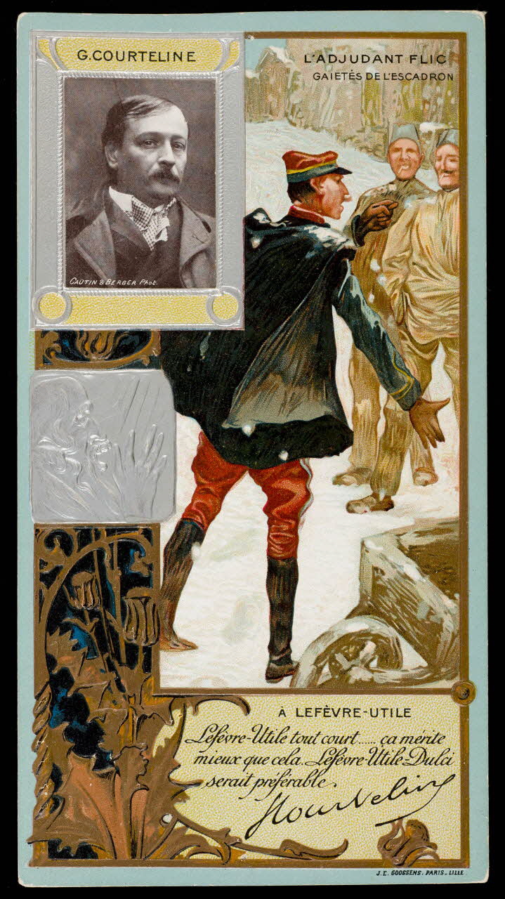 estampe G. COURTELINE  L'ADJUDANT FLIC  GAIETES DE L'ESCADRON 1996.40.2020.41 Photo