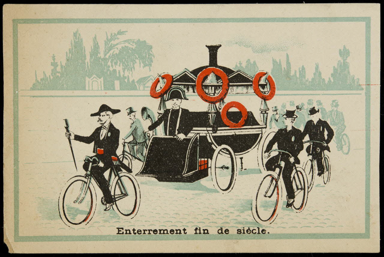 carte réclame Enterrement fin de siècle. 1996.40.2027.4 Photo