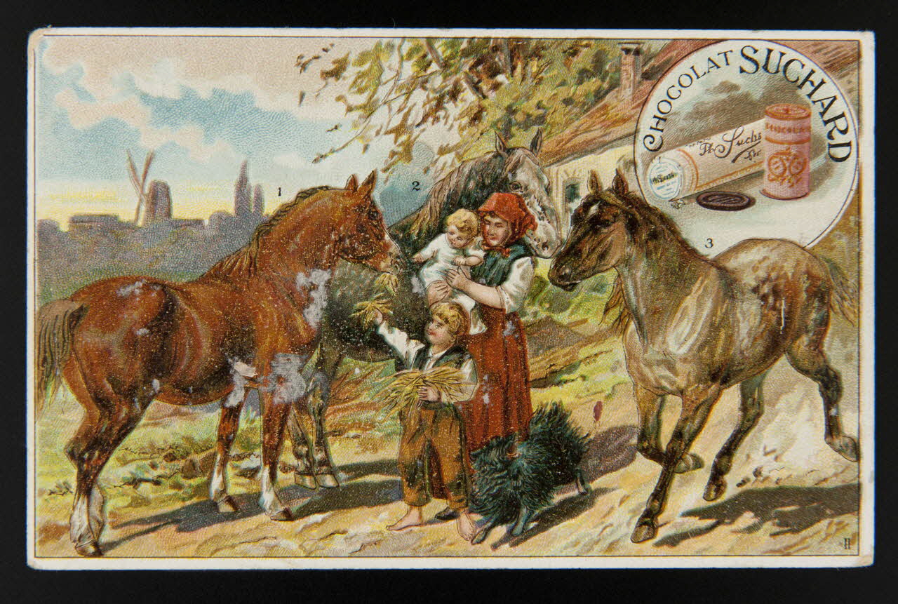 Suchard Philippe carte réclame chromo Neuchâtel 1880-1914 1996.40.203.1 Photo