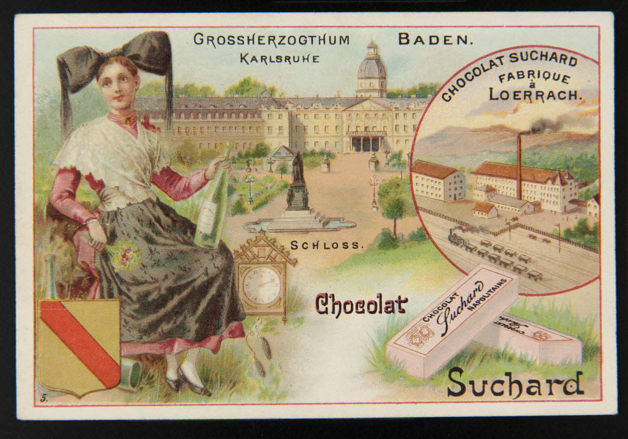 Suchard Philippe carte réclame chromo Neuchâtel 1880-1914 1996.40.206.1 Photo
