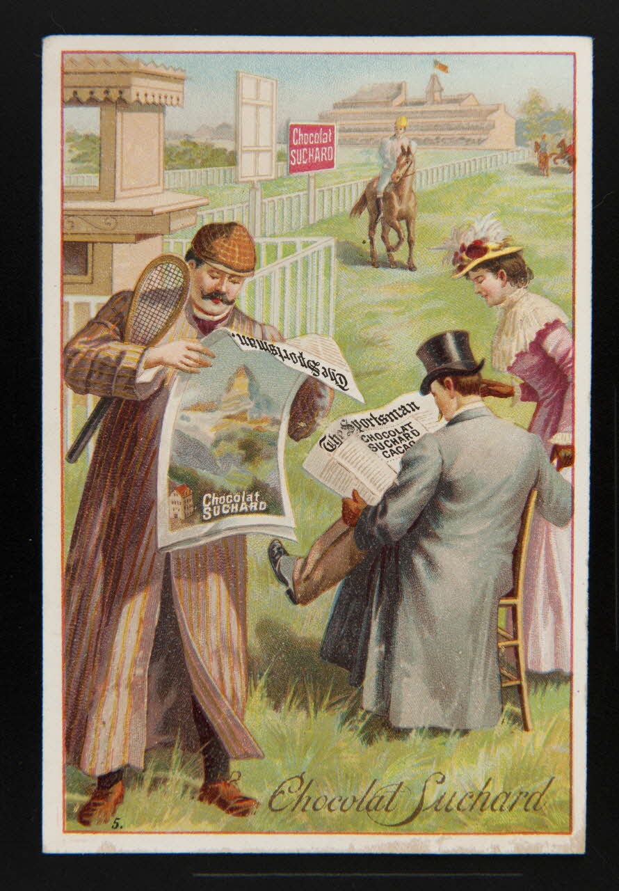 Suchard Philippe carte réclame chromo Neuchâtel 1880-1914 1996.40.215.3 Photo