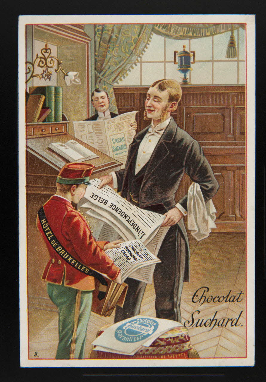 Suchard Philippe carte réclame chromo Neuchâtel 1880-1914 1996.40.215.5 Photo