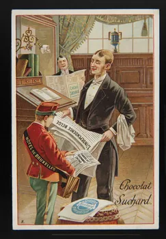 Suchard Philippe carte réclame chromo Neuchâtel 1880-1914 1996.40.215.5 Photo