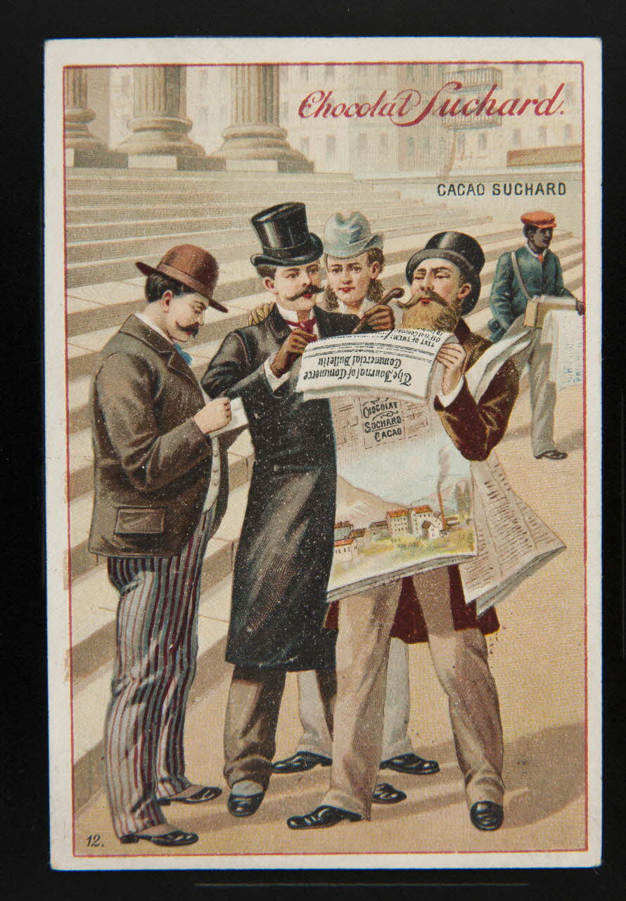 Suchard Philippe carte réclame chromo Neuchâtel 1880-1914 1996.40.215.7 Photo
