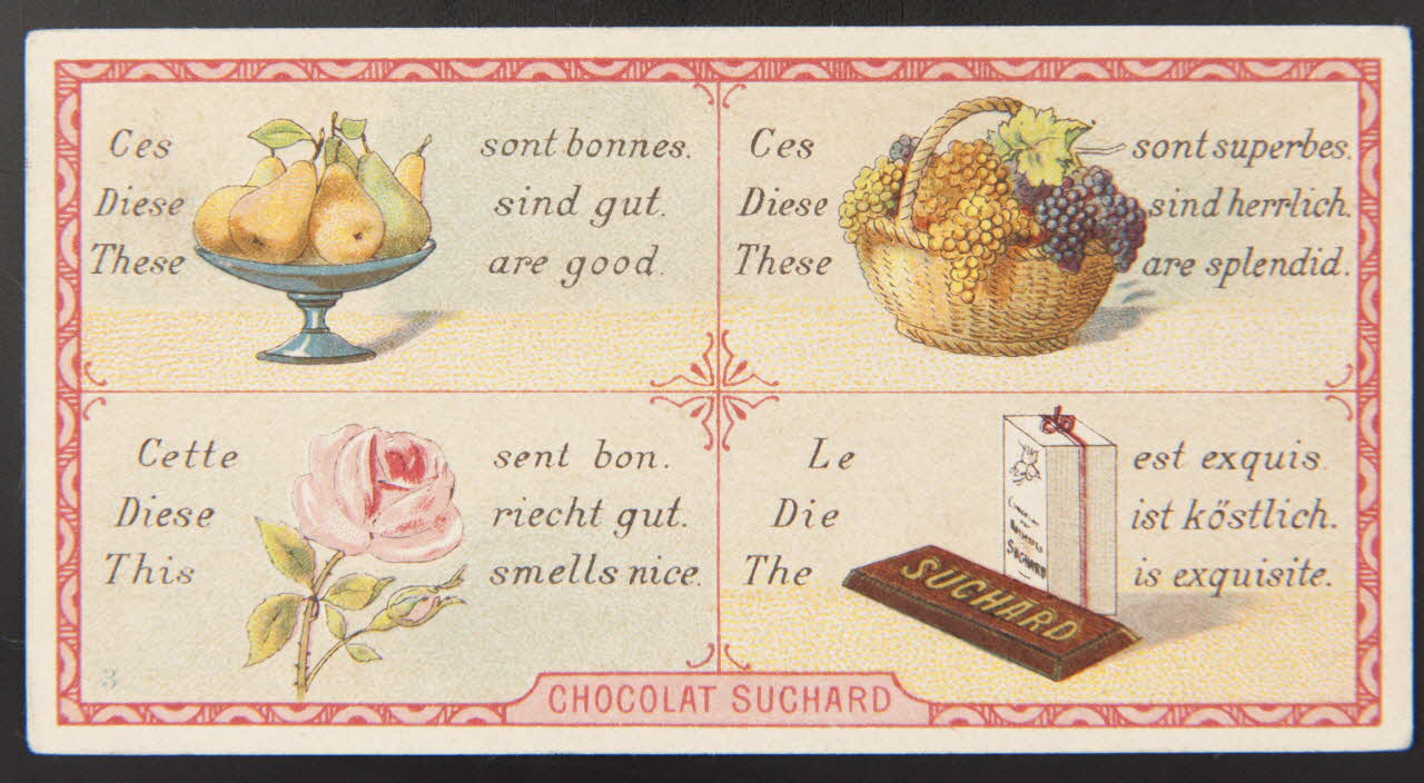 Suchard Philippe carte réclame chromo Neuchâtel 1880-1914 1996.40.217.2 Photo