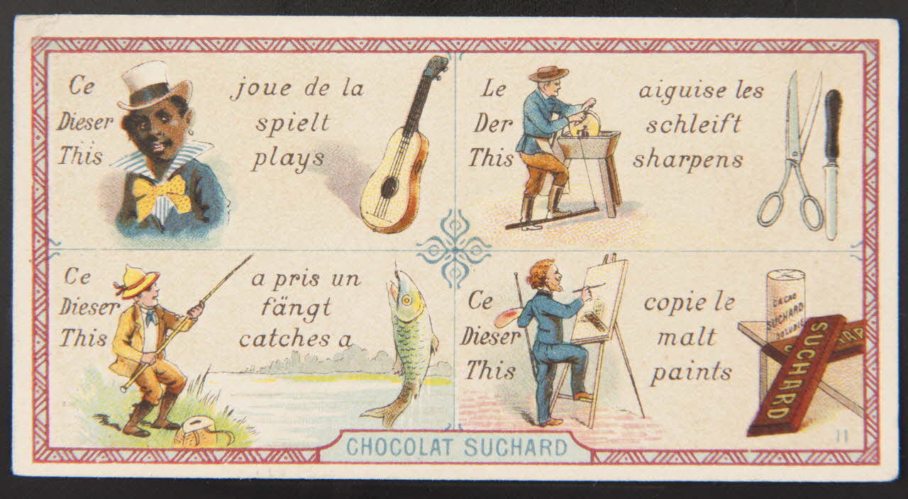 Suchard Philippe carte réclame chromo Neuchâtel 1880-1914 1996.40.217.8 Photo