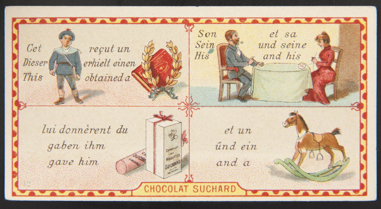 Suchard Philippe carte réclame chromo Neuchâtel 1880-1914 1996.40.217.9 Photo