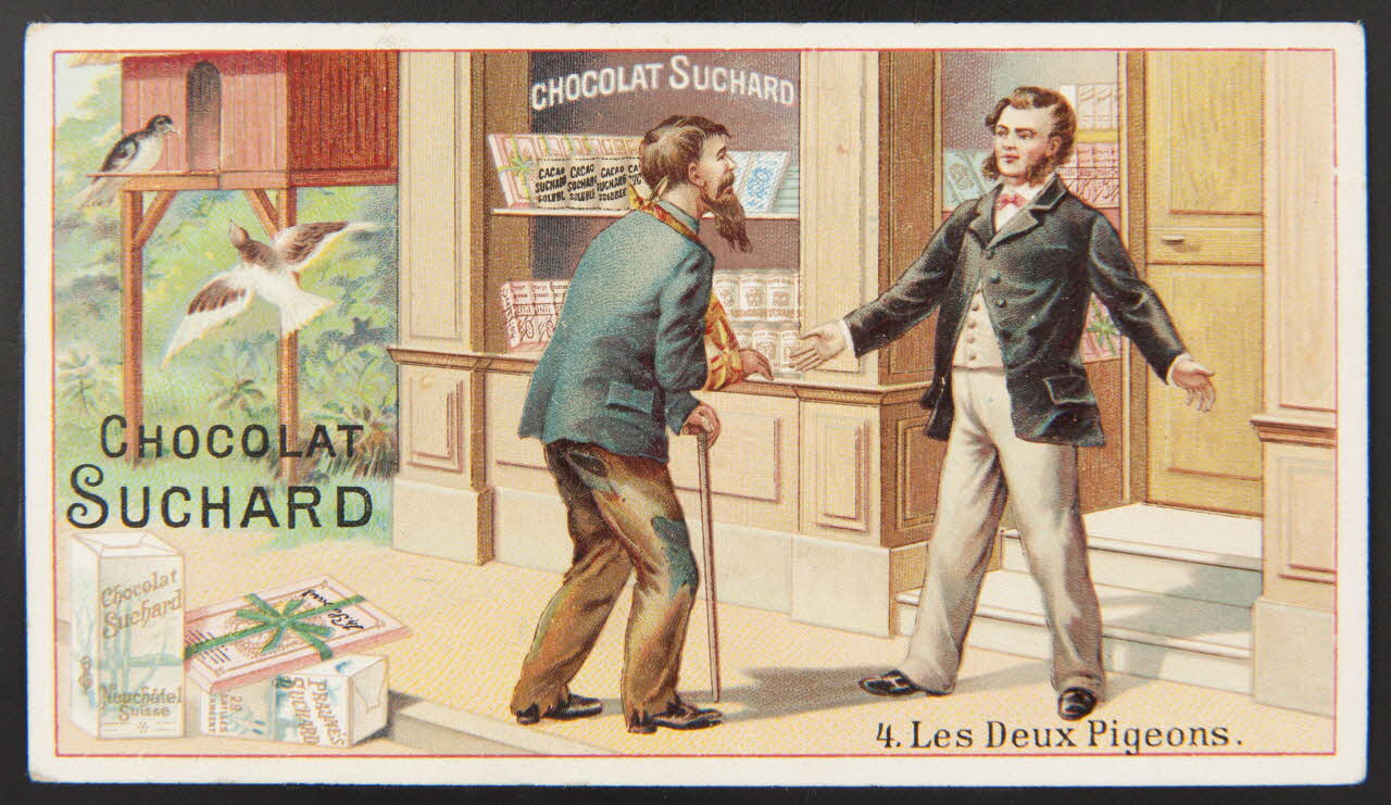 Suchard Philippe carte réclame chromo Neuchâtel 1880-1914 1996.40.218.1 Photo