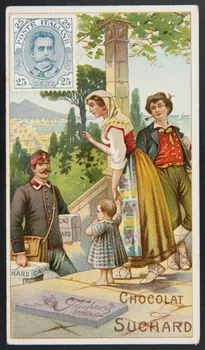 Suchard Philippe carte réclame chromo Neuchâtel 1880-1914 1996.40.232.1 Photo