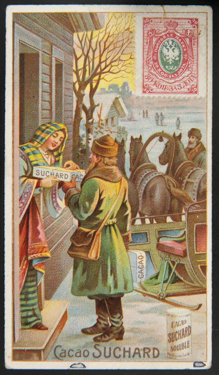 Suchard Philippe carte réclame chromo Neuchâtel 1880-1914 1996.40.232.3 Photo