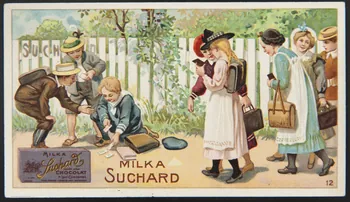 Suchard Philippe carte réclame chromo Neuchâtel 1880-1914 1996.40.237.2 Photo