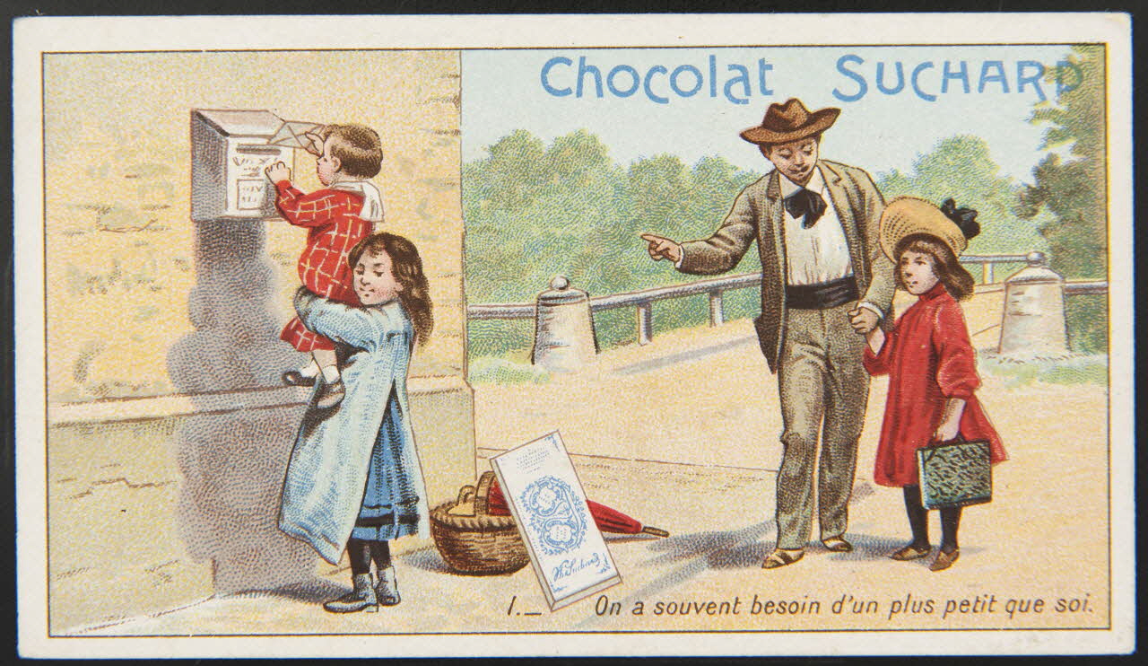 Suchard Philippe carte réclame chromo Neuchâtel 1880-1914 1996.40.240.1 Photo