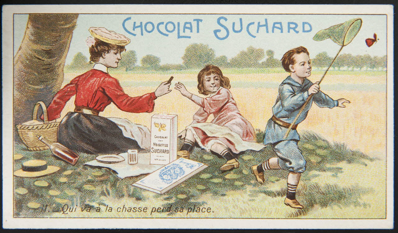 Suchard Philippe carte réclame chromo Neuchâtel 1880-1914 1996.40.240.10 Photo