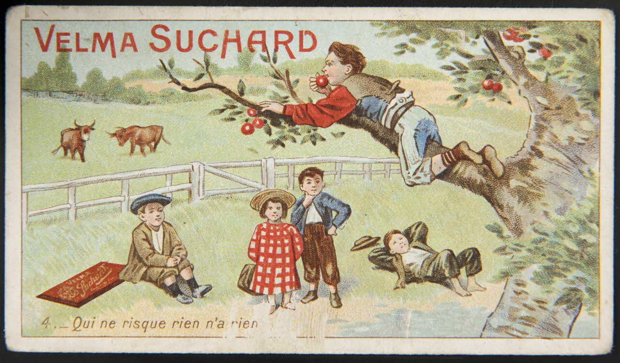 Suchard Philippe carte réclame chromo Neuchâtel 1880-1914 1996.40.240.3 Photo