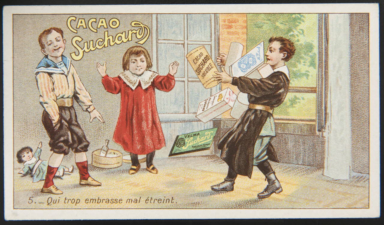 Suchard Philippe carte réclame chromo Neuchâtel 1880-1914 1996.40.240.4 Photo