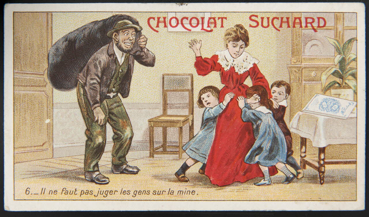 Suchard Philippe carte réclame chromo Neuchâtel 1880-1914 1996.40.240.5 Photo