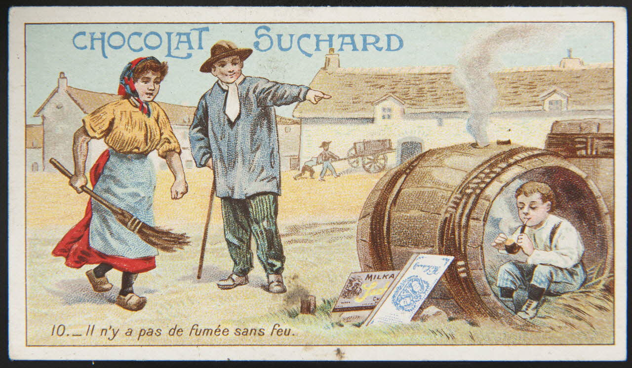 Suchard Philippe carte réclame chromo Neuchâtel 1880-1914 1996.40.240.9 Photo