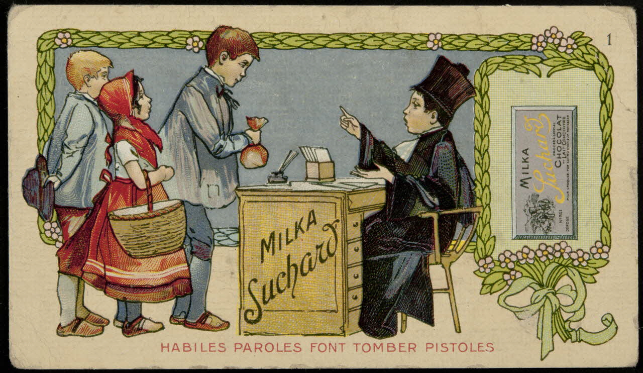 Suchard Philippe carte réclame chromo Neuchâtel 1880-1914 1996.40.248.1 Photo