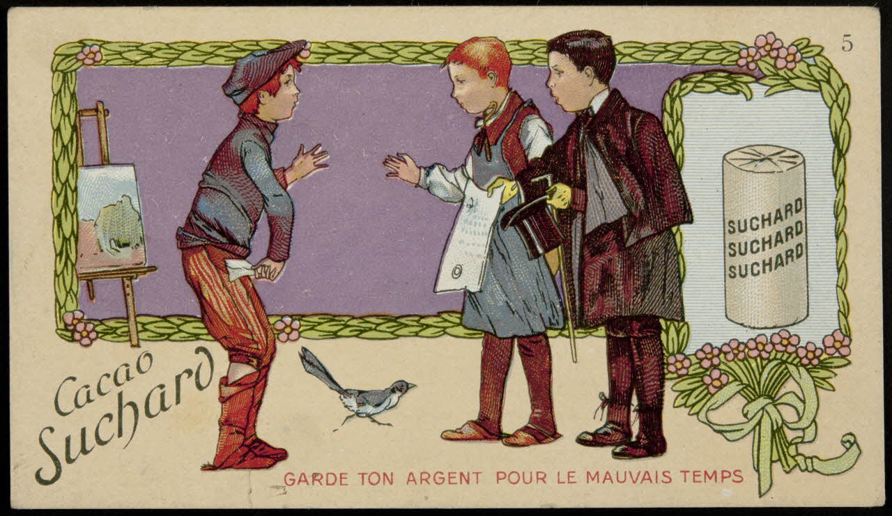 Suchard Philippe carte réclame chromo Neuchâtel 1880-1914 1996.40.248.3 Photo