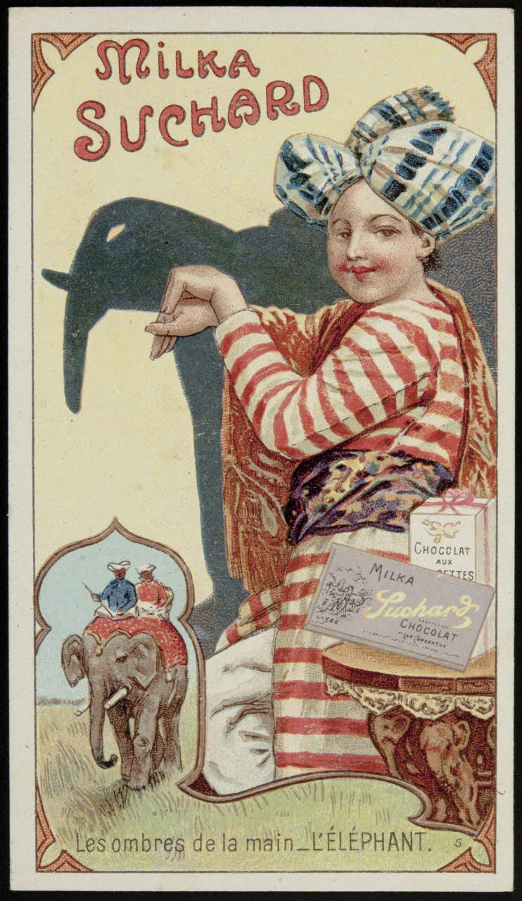 Suchard Philippe carte réclame chromo Neuchâtel 1880-1914 1996.40.250.5 Photo