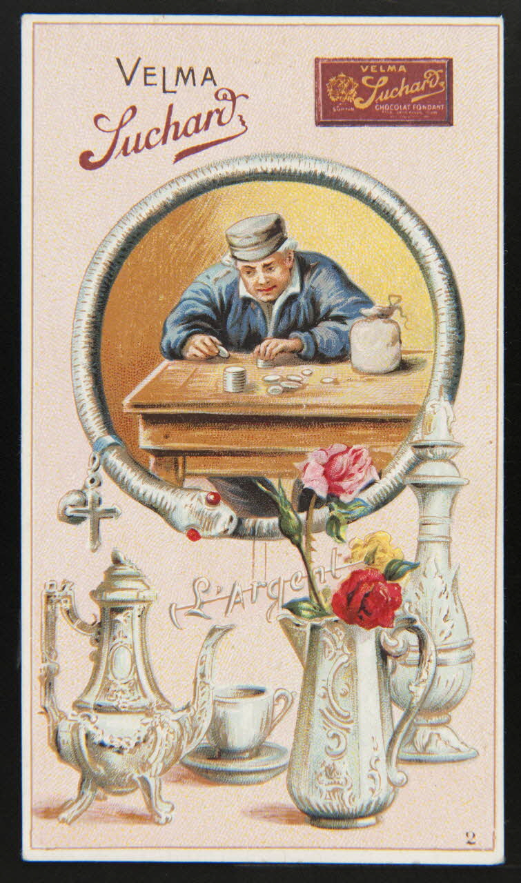 Suchard Philippe carte réclame chromo Neuchâtel 1880-1914 1996.40.256.1 Photo