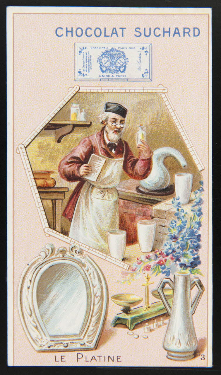 Suchard Philippe carte réclame chromo Neuchâtel 1880-1914 1996.40.256.2 Photo