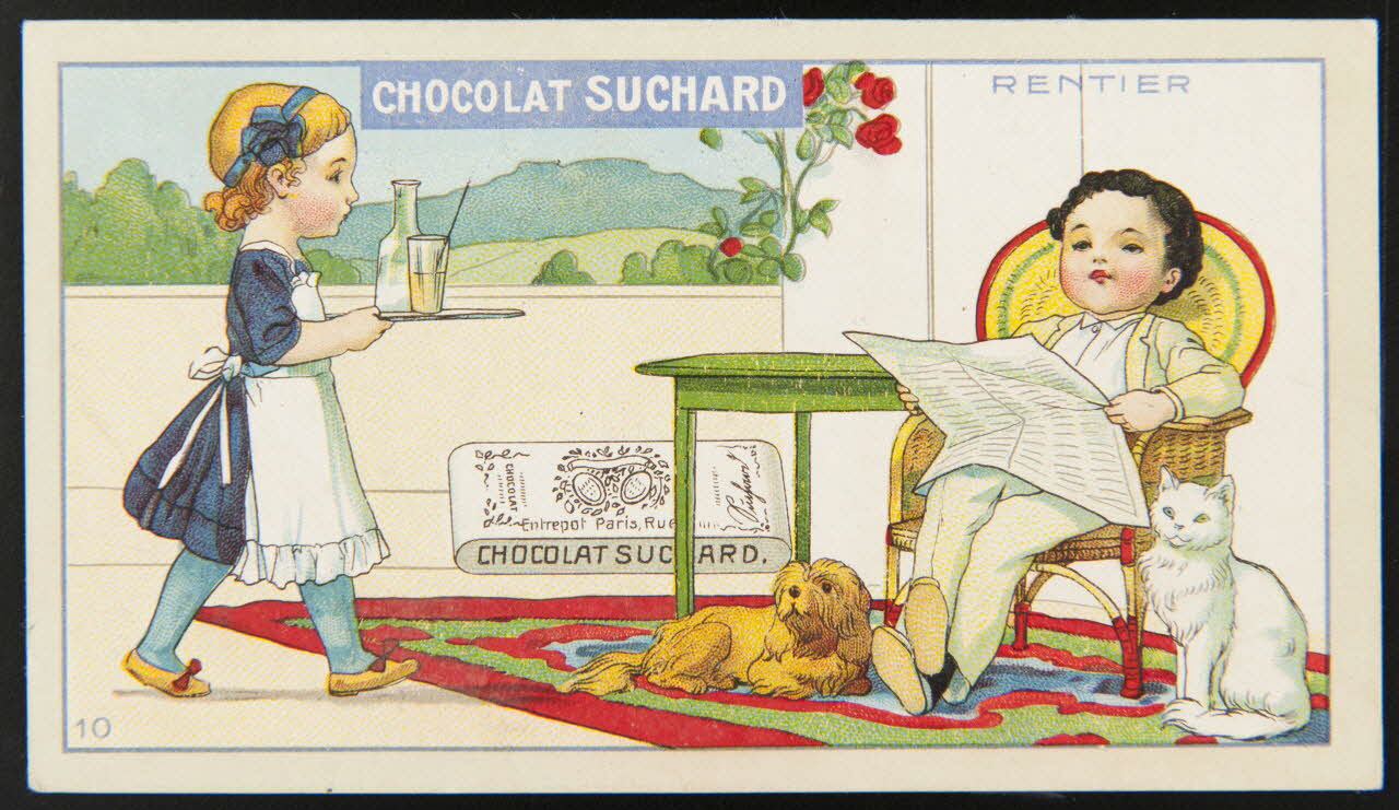 Suchard Philippe carte réclame chromo Neuchâtel 1880-1914 1996.40.258.3 Photo