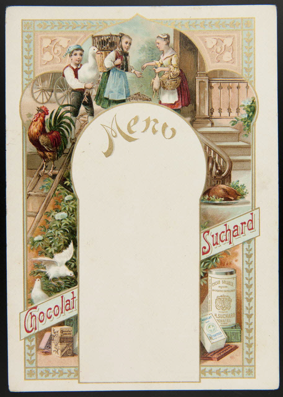 Suchard Philippe carte réclame chromo Neuchâtel 1880-1914 1996.40.265.1 Photo