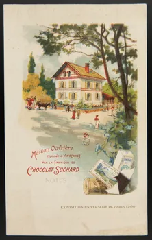 Suchard Philippe carte réclame chromo Neuchâtel 1880-1914 1996.40.267.2  Photo
