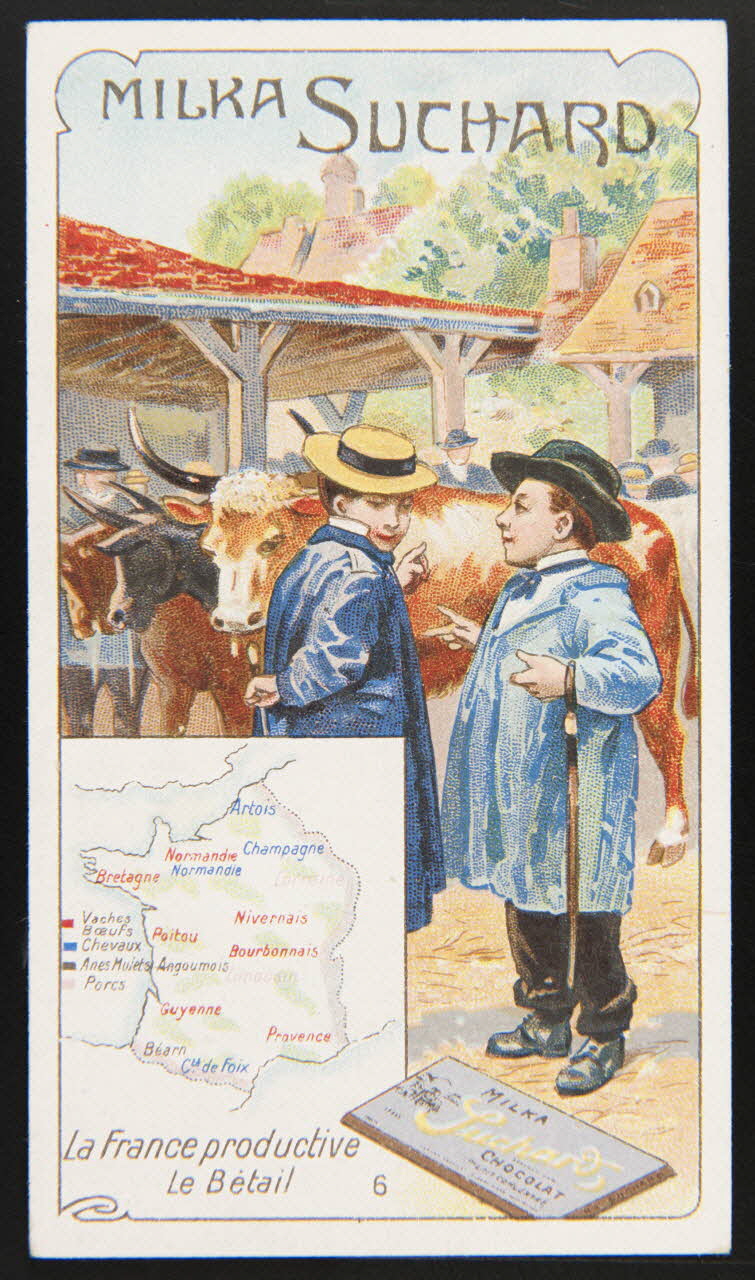 Suchard Philippe carte réclame chromo Neuchâtel 1880-1914 1996.40.270.6 Photo