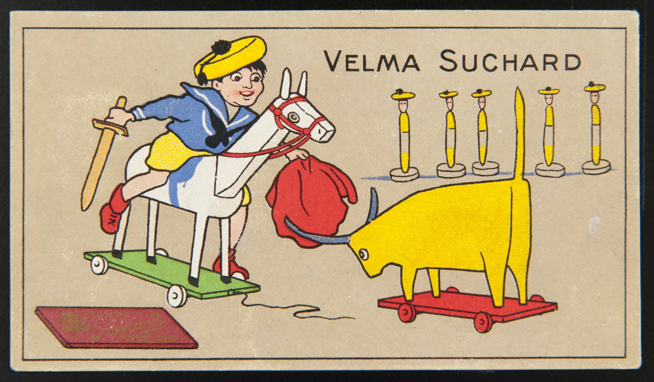 Suchard Philippe carte réclame chromo Neuchâtel 1880-1914 1996.40.275.1 Photo