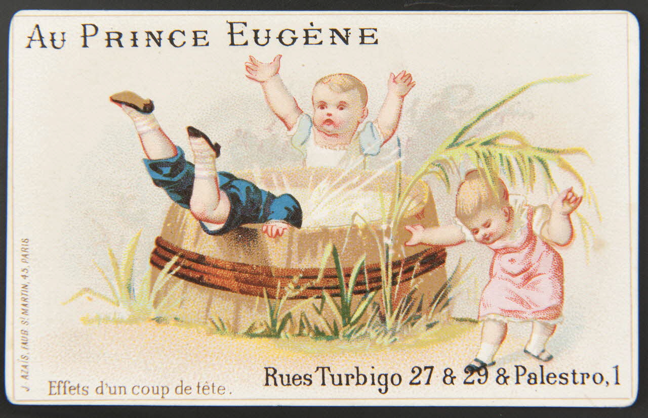 Charles Verneau carte réclame chromo Paris 1899-1870 1996.40.313.2 Photo