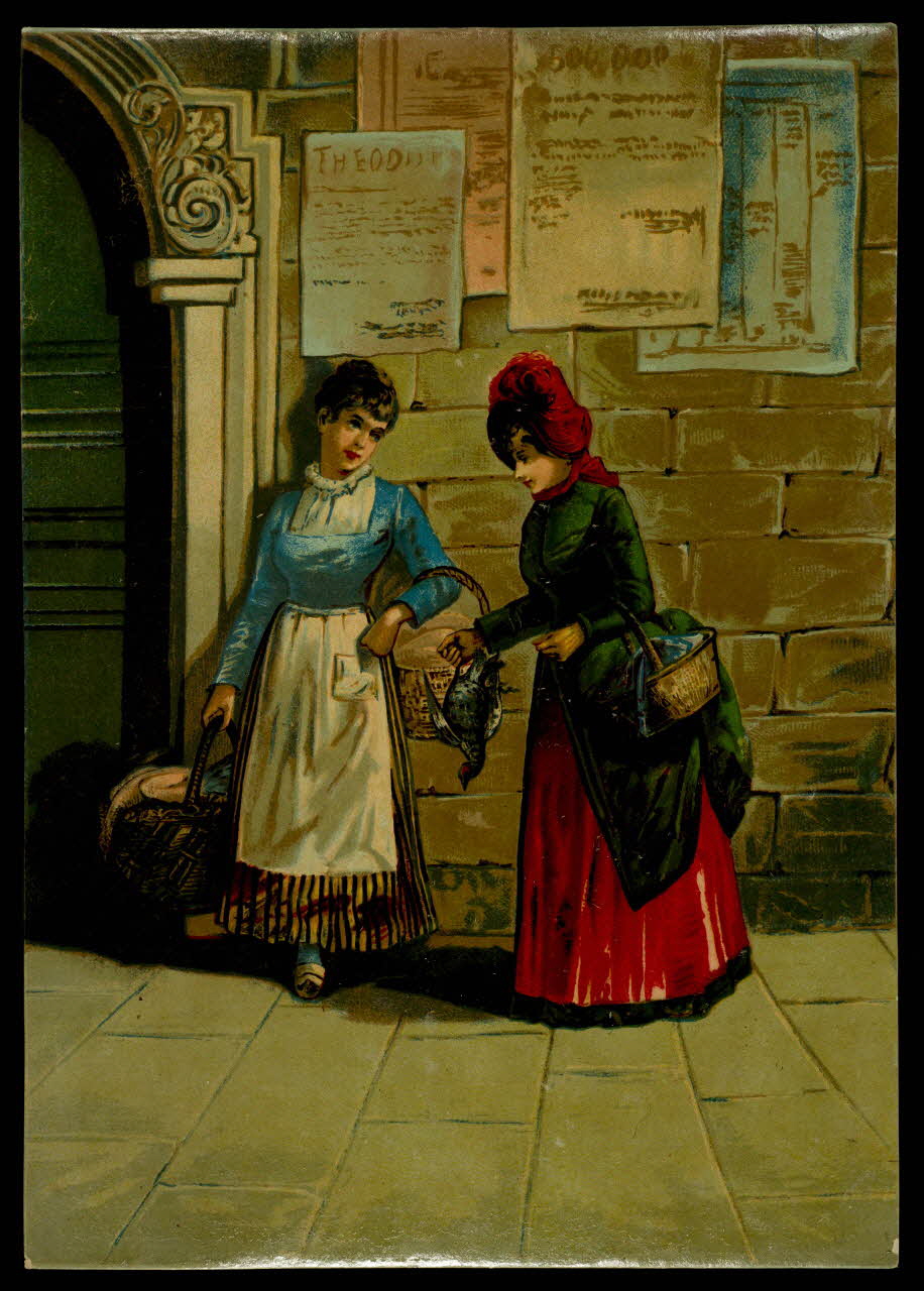 Gombert A. et Soeur (imprimeur) carte réclame chromo Région flamande, Belgique 1914 1996.40.33.1 Photo