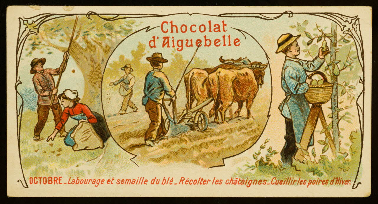 Edition de la Chocolaterie d'Aiguebelle carte réclame chromo 1883-1900 1996.40.389.10 Photo