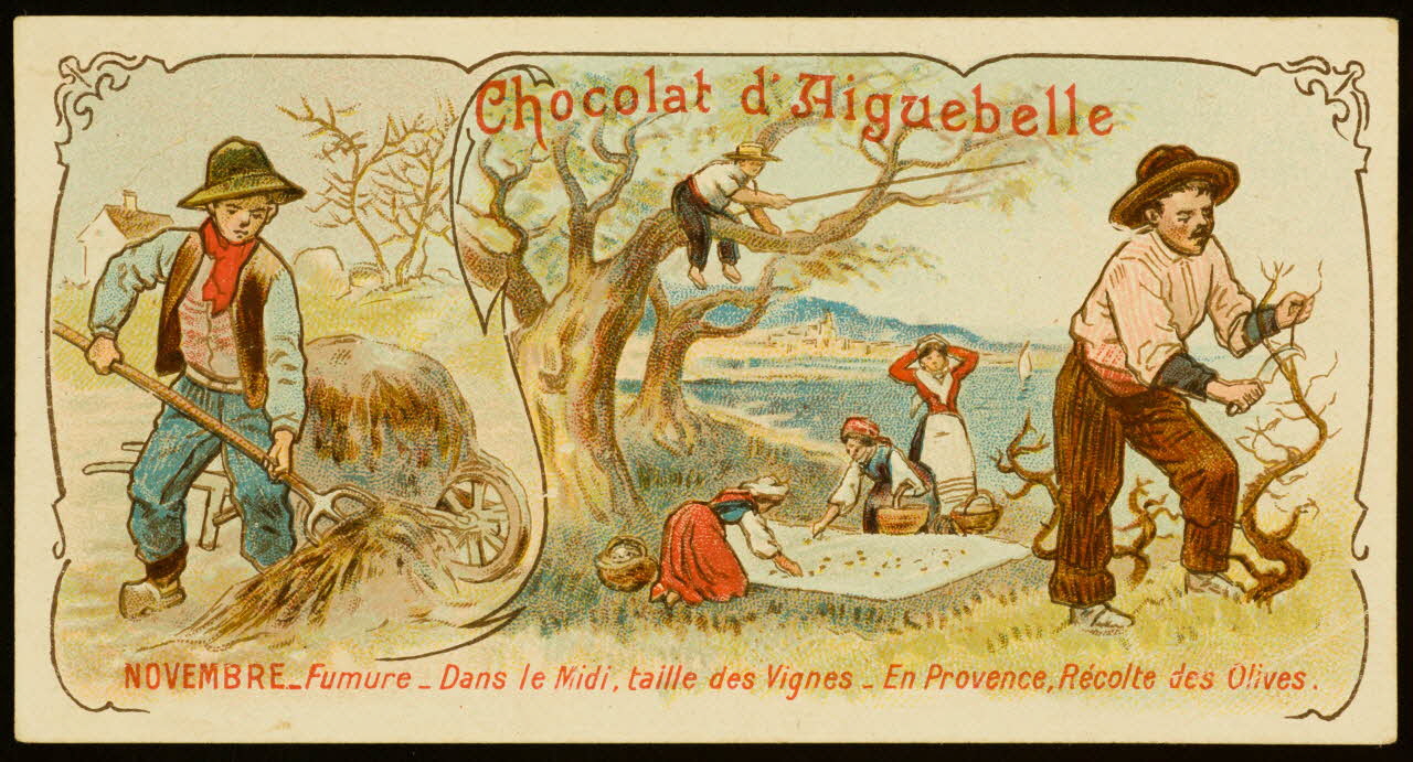 Edition de la Chocolaterie d'Aiguebelle carte réclame chromo 1883-1900 1996.40.389.11 Photo