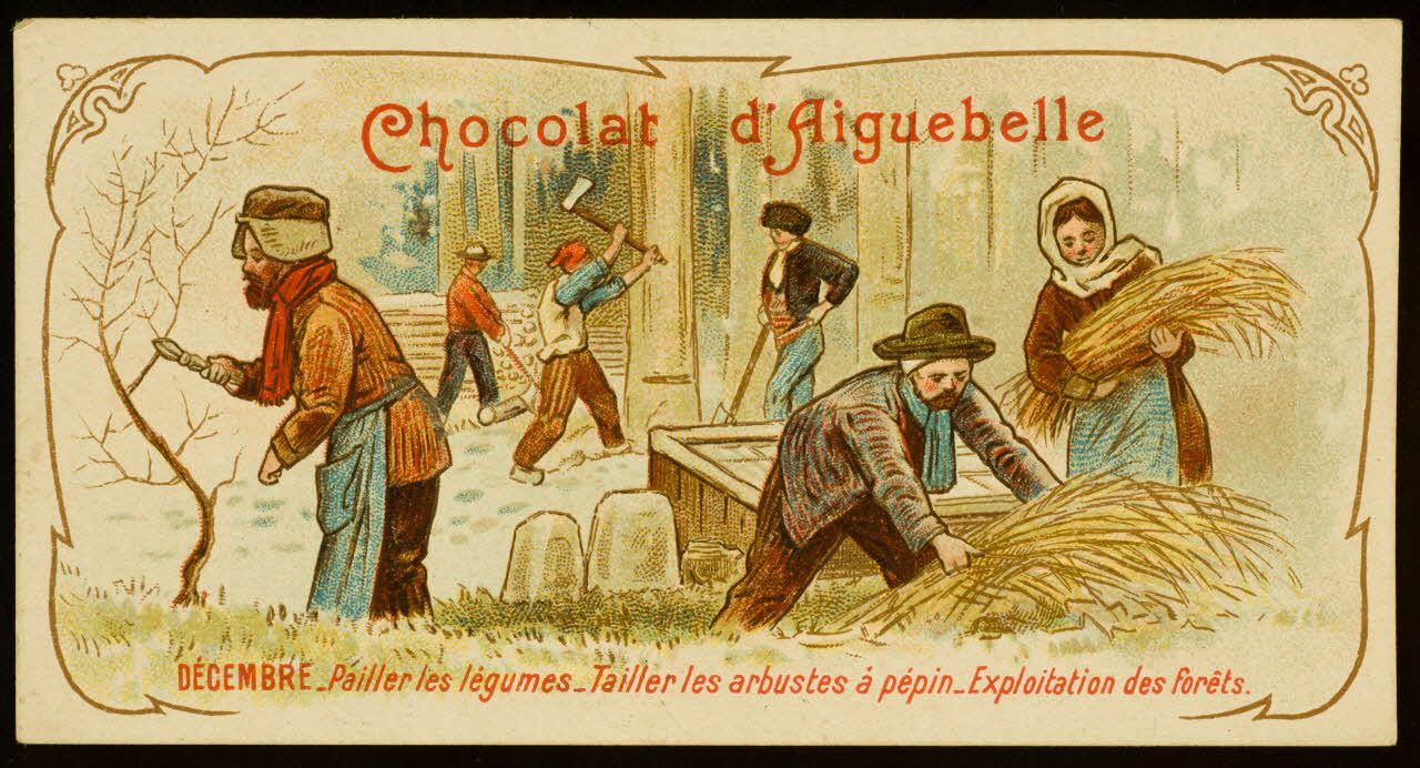 Edition de la Chocolaterie d'Aiguebelle carte réclame chromo 1883-1900 1996.40.389.12 Photo