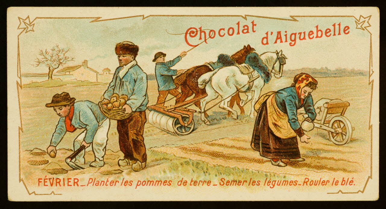Edition de la Chocolaterie d'Aiguebelle carte réclame chromo 1883-1900 1996.40.389.2 Photo