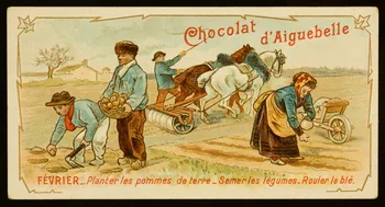 Edition de la Chocolaterie d'Aiguebelle carte réclame chromo 1883-1900 1996.40.389.2 Photo