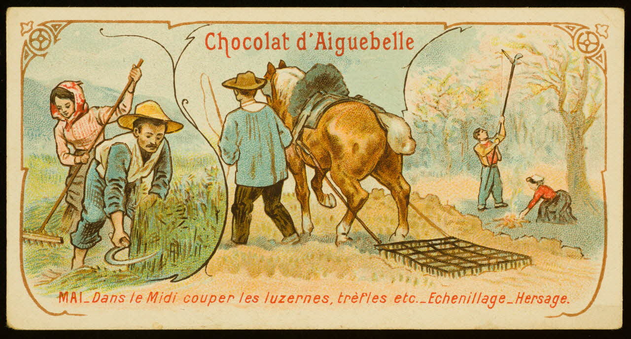 Edition de la Chocolaterie d'Aiguebelle carte réclame chromo 1883-1900 1996.40.389.5 Photo