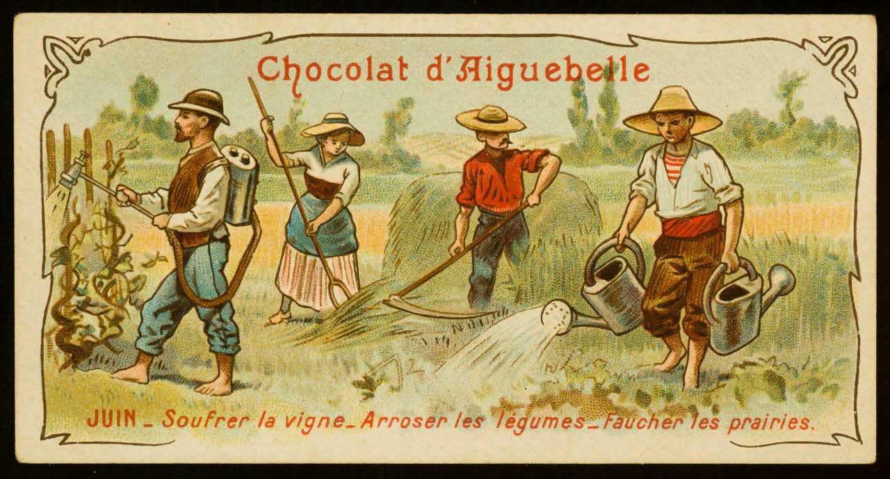 Edition de la Chocolaterie d'Aiguebelle carte réclame chromo 1883-1900 1996.40.389.6 Photo