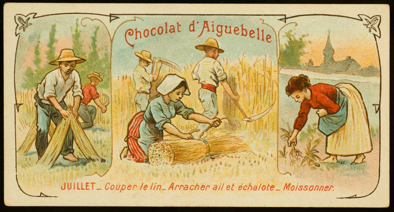 Edition de la Chocolaterie d'Aiguebelle carte réclame chromo 1883-1900 1996.40.389.7 Photo