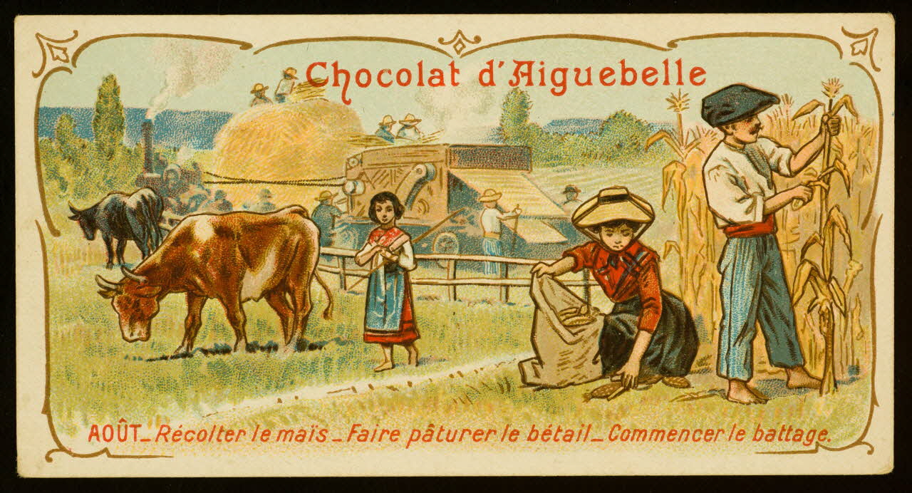 Edition de la Chocolaterie d'Aiguebelle carte réclame chromo 1883-1900 1996.40.389.8 Photo