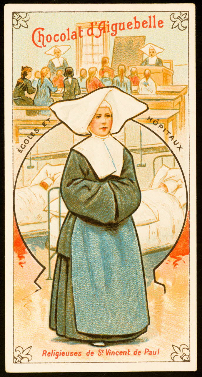 Edition de la Chocolaterie d'Aiguebelle carte réclame chromo 1900-1919 1996.40.432.12 Photo