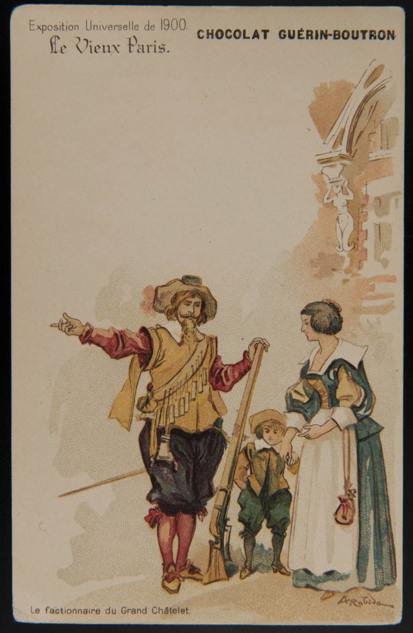 Albert Robida carte réclame chromo Paris 1900 1996.40.477.10 Photo