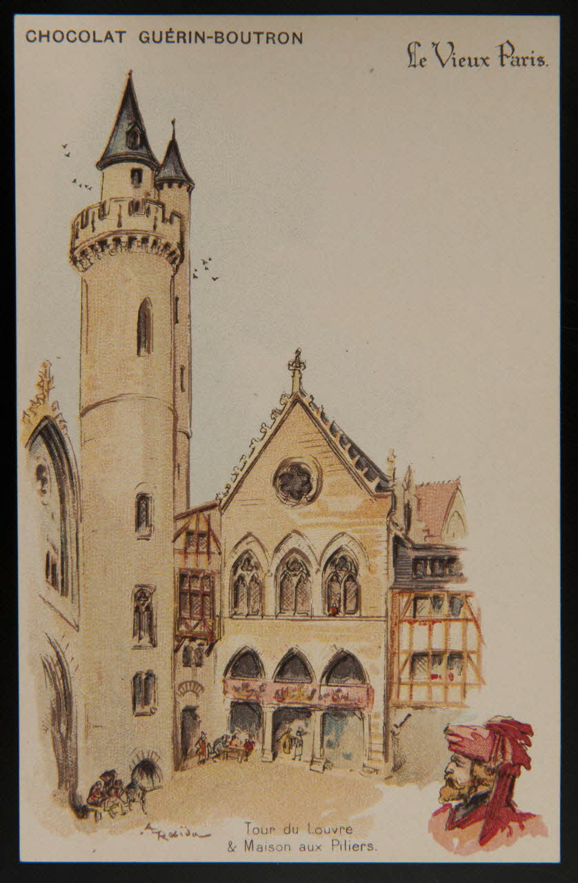 Albert Robida carte réclame chromo Paris 1900 1996.40.477.15 Photo